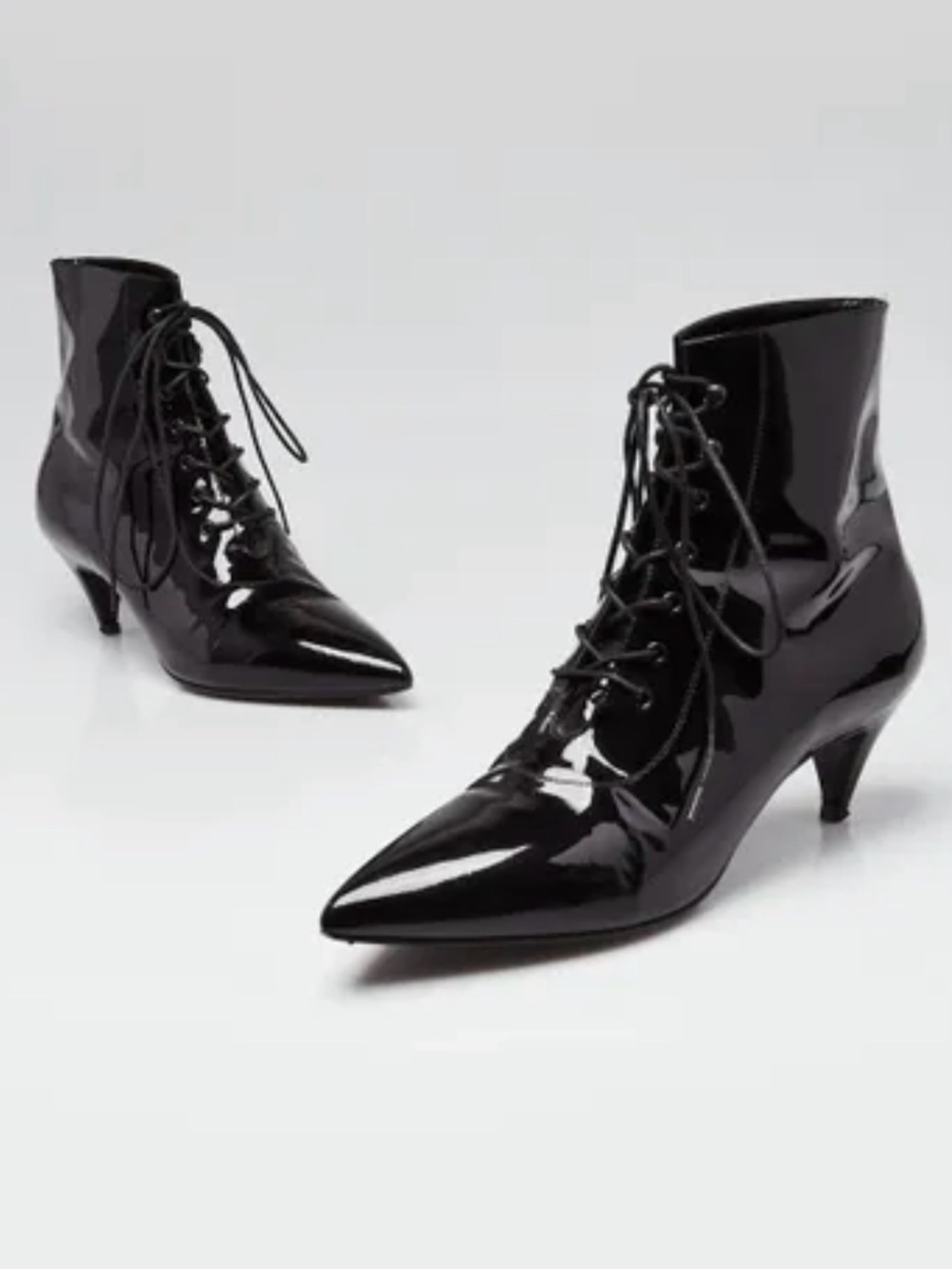 Yves Saint Laurent patent boot